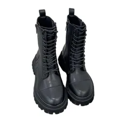 Stiefel 2021 Herbst und Winter Schnürung britische kurze trendige coole Lokomotive Big Toe Dicksohlen