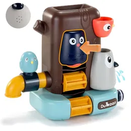 Zabawki łazienkowe Pipeline Water Spray Prysznic Gry Ptak Grzyby Dla Dzieci Pływanie Kąpiel Prezent 210712