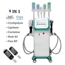 寒冷療法の理学療法キャビテーションRF機械360 Cryolipolysis Lipoレーザーの減量装置5 Cryoハンドル