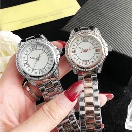 Brand Watches Women Ladies Dress Crystal Style Metal Steel Band Quartz Luxury Wrist Watch IN 03