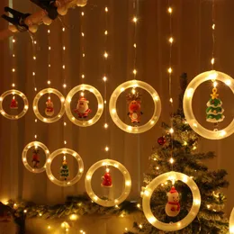 USB Christmas Light LED Wróżka String Light Wakacje Navidad Dekoracji Led Fairy Lights Garland Curtain Sklep Okno Home Decor 211012