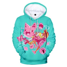 Męskie bluzy bluzy gry Slime Ranczer 3D Hoodie Anime Boys / Girls Sportswear Dzieci Bluza Streetwear Kobiety / Mężczyzna Harajuku Ubrania