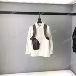 21SS Mężczyźni Kobiety Projektanci T Koszulki Tee Skórzane List Haft Jacquard Rękaw Mężczyzna Moda Streetwear Luxurys Black White S-XL