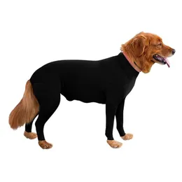 Hundkläder 1pc Recovery Shirt Pet Puppy Care Suit Långärmad Bodysuit Jumpsuit Anti Licking Sår Hjälp Post Operativ Healin
