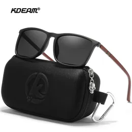 KDEam Lüks Polarize Güneş Gözlüğü erkek Sürüş Tonları Balıkçılık Seyahat Golf Sunglass Erkek Güneş Gözlükleri CE 220311