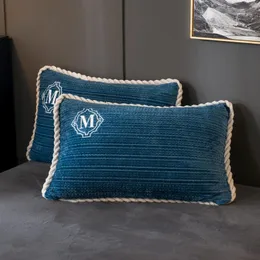 Ustawia arkusze Funda para Almohada de Terciopelo Cama, Suave Y Cálida, Decorción del Hoga Arkusz