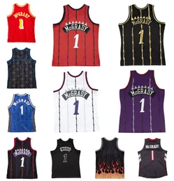 Zszyta koszulka do koszykówki Tracy McGrady 1998-99 00-01 04-05 Mesh Hardwoods Classic Retro Jerseys Men Młodzież S-6xl