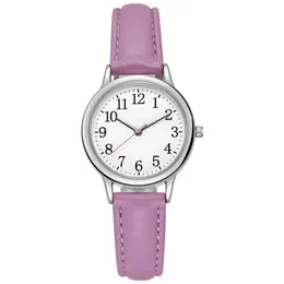 Ladies Quartz Watch Candy Leather Strap Fashion Watches Color5