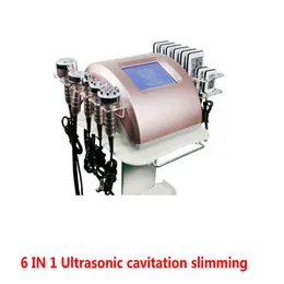 6 IN 1 40K Ultrasonic Cavitation Slimming Machine Lipo Laser Liposuction Weight Loss Radio Frequency RF Vacumm Skin Tightening