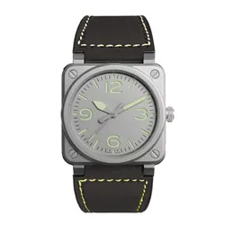 Novo relógio de best-seller não escala moda quadrada disco de aço inoxidável