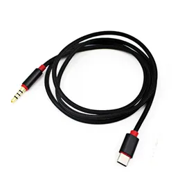 USB C till 3,5 mm aux hörlurar typ C -bil Aux Audio Cable Adapter Headset Högtalare Jack Adapter för Huawei Mate 20 P30