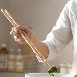 Chopsticks 1 par extra långa bok trä nudlar kök matlagning stekning för hem verktyg