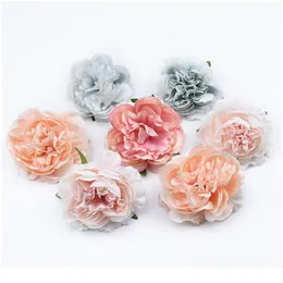 8cm Multi-layer Peony Decorative Flowers Wreaths Household Products Needlework Scrapbooking Home Decor Artificial Flow jllMwS
