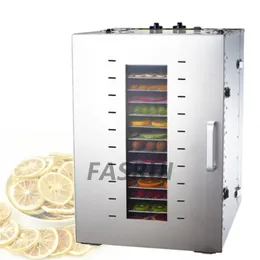 16 Layers big Stainless Steel Tea Dried Fruit Vegetables Dryer Machine Food Dehydrator Snacks Dehydration Air Dryer High Quality