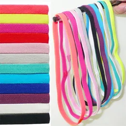 Kvinnor Svettband Fotboll Yoga Pure Headband Anti-Slip Elastic Gummi Tunna Sport Hårband Män Hår Tillbehör Headwrap