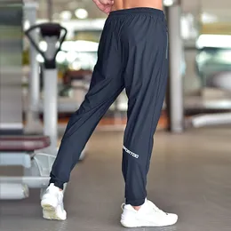Homens correndo calças treinamento de futebol = com bolsos com zíper jogging fitness ginásio calça calças esportivas