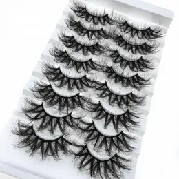 25mm 6D Faux Mink Eyelashes Fluffy False Eyelash Super Curl Thick Dramatic Lash Cruelty Free 3d Lashes Extension Makeup