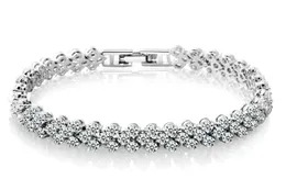 2021 New Fashion Roman Style Woman Bracelet Wristband Crystal Armband Gåvor Smycken Tillbehör Fantastisk Wristlet Trinket Pendant
