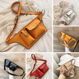 Waist Bags Women Pack Leather Fanny Luxury Belt Bag Crossbody For Casual Chest Female Purse Femme Sac 2021