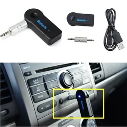 Bluetooth-sändare Biladapter Mottagare 3.5mm AUX Stereo Trådlös USB Mini Audio Musik för Smart Phone MP3 YY28