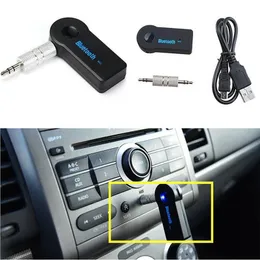 Przetworniki Bluetooth Adapter Samochodowy Odbiornik 3,5 mm Aux Stereo Bezprzewodowa Mini Mini Audio Muśnicza dla inteligentnego telefonu mp3 yy28