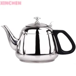 Xinchen Stainless Steel Tekanna Induktion Spisar Special Kung Fu Tea Hushållsplattor 1000ml 210621