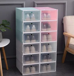 The latest 32X21.5X12.5CM clamshell transparent shoe storage box, multi-functional and large-capacity, a variety of styles to choose from, support customization