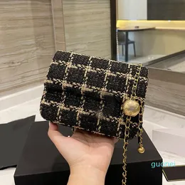 2022 Winter Cross Body bag Quilted Matelasse Chain Shoulder Totes Purse Large Capacity Famous Luxury Designe handbag Series Tweed whol