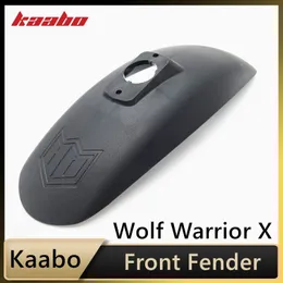 Original Kaabo Wolf Warrior X Front Fender Electric Scooter Spare Parts Protective Mudguard Accessories with KAABO Logo