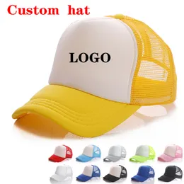 Benutzerdefinierte gedruckte Logo Werbung Hut Sommer Baseballkappe Freiwillige Sun Hüte Mützen Großhandel