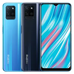 オリジナルのREALME V11 5G携帯電話4GB RAM 128GB ROM MTK 700 Android 6.52 "全画面13mp OTG 5000mahフェイスID指紋ID携帯電話