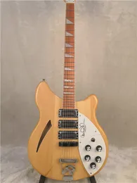 Roger McGuinn 370 12 Strings MapleGlo Natural Jazz Electric Guitar Semi Hollow Body, Sandwich Neck, Vintage Tuner, Lacquer Gloss Fingerboard, 3 Pickups, Triangle Inlay