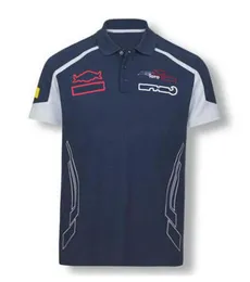 2021 F1 Formel One Team Logo Anpassad kortärmad Summer Lapel Polo Shirt Racing Suit Car Fan Work snabbtorkande andningsbar topp237b