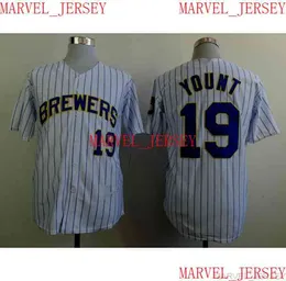 Maglie da baseball Robin Yount da uomo e da donna giovani cucite personalizza qualsiasi numero di nome maglia XS-5XL