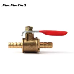 Watering Equipments 1pc Brass 6mm 8mm 10mm 12mm Ball Valve Straight Connector Air Line Joint Pump Hose Gas Plumbing Accessories