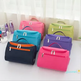 2021 new 600D hanging toilet bag wear resistant solid color bucket bag large capacity handbag