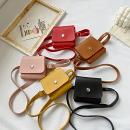 Nya mode små handväskor axelväskor flickor tvärkroppspåsar midja handväska tomma barn tillbehör plånbok väska