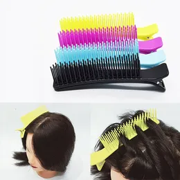 Spinki do włosów z grzebieniem Trwałe stosowanie plastikowe szpilki do włosów Clamp DIY Salon Cięcie Dye Styling Tools Super Jakość Duży rozmiar Kolor Wysyłanie losowo