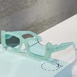 Квадратная классическая мода OW40006 Солнцезащитные очки из поликарбоната с надрезом в оправе 40006 солнцезащитные очки женские или женские белые солнцезащитные очки с оригинальными коробками