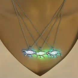 Mode glöd i mörkret Halsband Kvinnor Dinosaur glödande halsband Lysande sten halsband bijoux