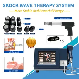 Acoutstic Radial Shock Wave Therapy för smärtlindring Behandling Populär extrakorporeal Shockwave Therapy Muttain Reliefical Utrustning