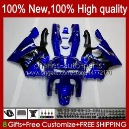 Fairings For KAWASAKI NINJA ZX 6R 636 600CC 600 CC ZX-636 ZX6R 94 95 96 97 Bodywork 50HC.28 ZX636 ZX-6R 94-97 ZX600C ZX600 ZX 6 R 1994 1995 1996 1997 Bodys kit blue west blk