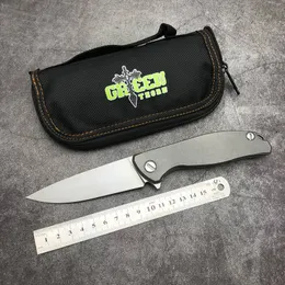 Shirogorov F95 Green Thor Coltello pieghevole Austria K110 Lama TC4 Manico in titanio Strumento EDC caccia campeggio Outdoor Tattico militare Coltelli da tasca per difesa