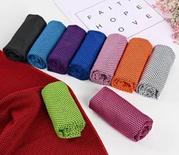 Ice Cold Towel Running Quick Dry Soft Breathable 10 colors Summer Cooling Sunstroke Sports Exercise Cooler DH2017