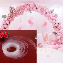 Party Decoration 2 Pcs 10m Double Hole Balloon Chain Ballons Accessories Irregular Meter Birthday Decorations Kids Children's Toys