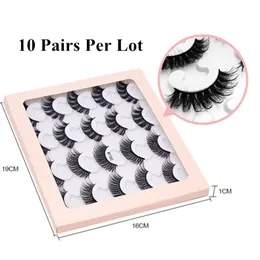 10 par Faux Norek Włosy Fałszywe Rzęsy 8 Edycje Grube Natural Long Hand Made Eye Lashes Extensions My1001