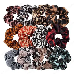 Flickor Hårklipp Kvinna Tillbehör Leopard Pattern Head Headband Flower Snake Mönster Elastisk Band Stor Tarm Ring Huvudbonad