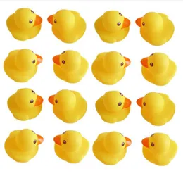 New Baby Bath Toy Sound Rattle Children Infant Mini Rubber Duck Swimming Bathe Gifts Race Squeaky Duck Swimming Pool Fun Playing Toy