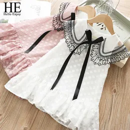 Er hallo genießen sommer baby mädchen kleidung kind kleider für mädchen spitze blume college prinzessin dress party hochzeit kinder kleidung q0716