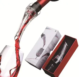 Nowe narzędzia Wino Nakerator Aerator Czerwony Napowietrzający Nakler Mini Magic Czerwony Butelka Decankter Filtr Akrylowy z Detal Box Free